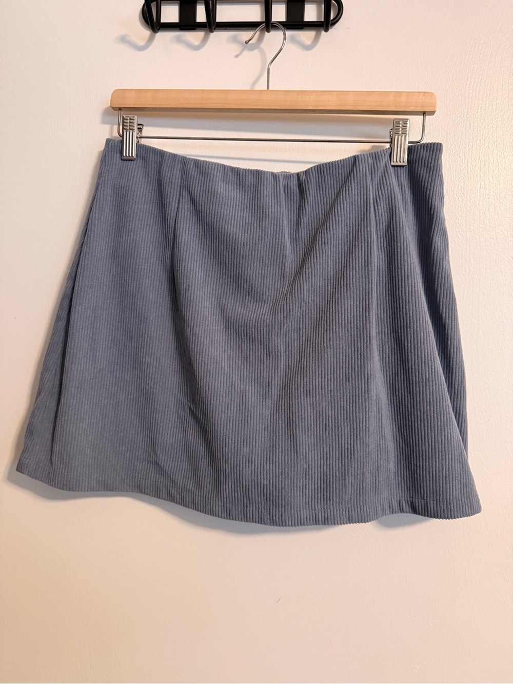 Women's Corduroy A-Line Skirt in Dusty Blue